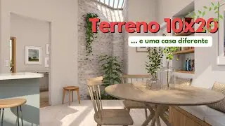 Terreno 10x20 e uma casa bem diferente!