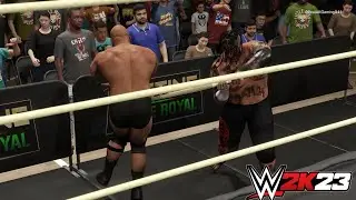 WWE 2K23 - Umaga VS Stone Cold Last Man Standing Match - WWE 2K23 Gameplay