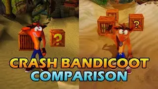 Crash Bandicoot PS1 vs N. Sane Trilogy Graphics Comparison (Xbox Series X)