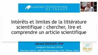 Int&eacute;r&ecirc;ts et limites de la litt&eacute;rature scientifique : chercher et comprendre un article scientifique