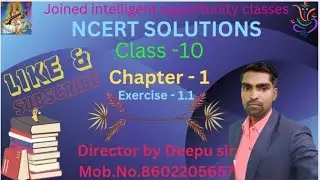Exercise 1.1 question no. 3 (i) math by Deepu sir