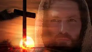 Christian Video Loop Background   Jesus and Cross with light effects||True Gospel