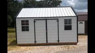 12x16 Metal Side Utility Shed by StorMor Portable Buildings