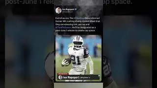 Cowboys cut Ezekiel Elliott&hellip;A rare smart move👍