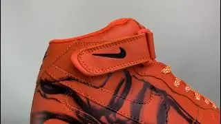 Nike Air Force 1 Mid &rsquo;07 Skeleton QS Orange/Black 2020 New Released CU8067-801