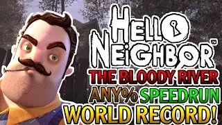 Hello Neighbor: The Bloody River Fan-Game Speedrun Any% WORLD RECORD!