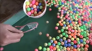 スーパーボールすくいをして遊びました。