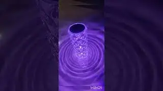 flipkart lamp review crystal Rose Diamond Color RGB changing mode LED lights USB remote night lamp 👍