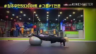 짐볼운동/짐볼/근력운동/pushup/청주봉명동/그룹피티/김희수우먼핏다이어트/다이어트전문