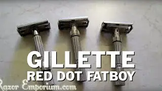 Gillette Fatboy, Red Dot & Bottom Dial 195 Adjustable Razors!!!