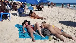 🇧🇷 Hot day Copacabana Beach | Brazil