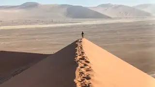 Climbing 5-million-year-old sands at Dune 45, one of Africa&rsquo;s greatest natural wonders.