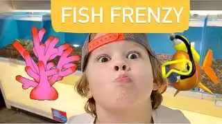LARGEST indoor FISH Aquarium |Fish Frenzy | Leo playplace