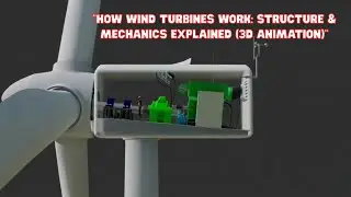 How Wind Turbines Work: Structure & Mechanics Explained 3D Animation