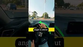 Beginner drivers turning left at an intersection, remember this turning technique!   #skills #car