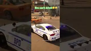 Fleeing suspect almost kills pedestrian! #police #gaming #fyp #viral #trending