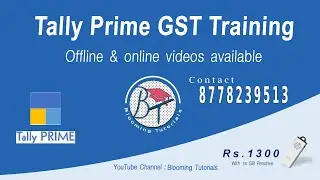 Advanced Tally Prime GST Tutorials