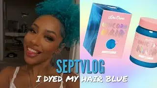 GOING FROM BLONDE TO BLUE USING LIMECRIME UNICORN HAIR + CURLY HAIR FRIENDLY | ALEX ISABELLA