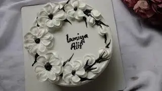 আনকাট ভিডিও।  অসম্ভব সুন্দর ফ্লরাল কেক ডেকোরেশন।  