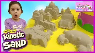 How To Make Kinetic Sand Cars and Castles Build Crash Smash! Kids Family Fun Adventure @DaeleneFP