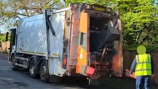 Faun Variopress Bin Lorry Collecting Trash In North Ayrshire!