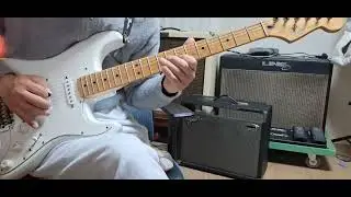 12-bar (A7) blues guitar jam practice
