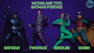 Batman Forever - McFarlaneToys - MANBAT  WAVE - RIDDLER - TWOFACE - ROBIN -  Action Figure Review