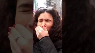 🤣 Americans try Dutch Salty Licorice at Times Square NYC - part two