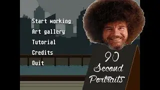 Channeling Bob Ross | 90 Second Portraits | Gameplay and Review | Let's Play Indie Games