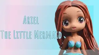 Ariel The Little Mermaid Sugar Fondant Cake Topper