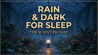 Drift to Sleep: Science-Backed Greenhouse Rain & Thunder Sounds | 1 HR Black Screen