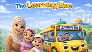 🚌 The Learning Bus Goes Round & Round | Islamic Kids Nasheed 🌙 Bismillah Song | Al Nuh TV