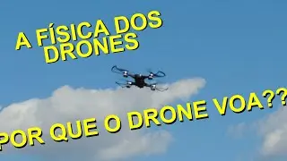Como funciona um drone quadricóptero? A física por trás do drone!