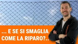 Come riparare un filo smagliato di una rete a rombi