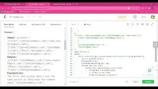 Accounts Merge   LeetCode   Hard (Watch in 2x) Disjoint Easy Concept