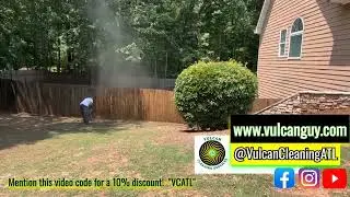 Winter Fence Transformation in Marietta! ❄️ Before & After Pressure Washing [Satisfying Clean]