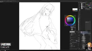【AT】- Kakudate Karin 角楯カリン (Blue Archive) part 1 | REAL TIME - DIGITAL PAINTING - DRAWING PROCESS