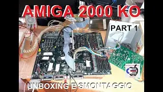 AMIGA 2000 RIPARAZIONE part. 1 KO VIDEO GRIGIO NERO - RECAP #commodore #commodoreamiga #amiga2000