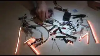 Комплект светодиодных фонарей для мотоцикла, желтый, 132 светодиода от Keyrazy