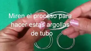 Cómo hacer #argollas con tubo de #plata. Les muestro cómo yo hago las #argollas de #tubo de plata.
