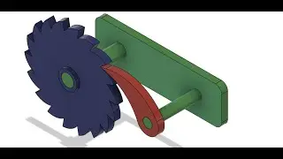 Ratchet-pawl-mechanism | Fusion 360 tutorial #cad #tutorial #autodesk #mechanical