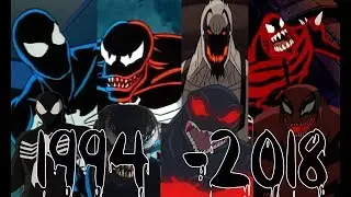 Все появления симбиотов-клинтаров в фильмах и мультфильмах !!! 1994-2018 MARVEL COMICS