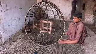 秋千摇篮吊椅是如何制作的？巴铁手艺人手工编织，成本不到60元