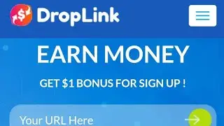 Url Shortner ||droplink.co || Earn money by url shortner|| Its Techtable||
