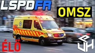 OMSZ és TŰZOLTÓSÁG 🚑🚒 GTA V LSPDFR #19 ÉLŐBEN  #lspdfr