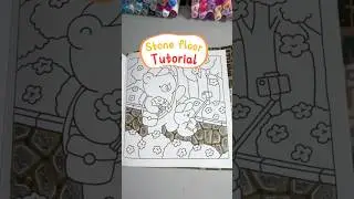 Learn to color a stone floor with alcohol markers! Easy tips x realistic textures. #ColoringTutorial