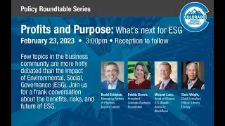 Profits and Purpose: What's Next for ESG?