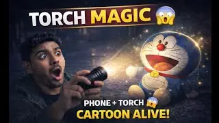 Instagram Trend Torch Light Cartoon Reels Editing 🔦 | Viral Cartoon Effect Tutorial