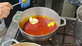Gallina achiotada cocimiento