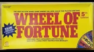 Wheel of Fortune 5th Edition Pressman Board Game Showdown
